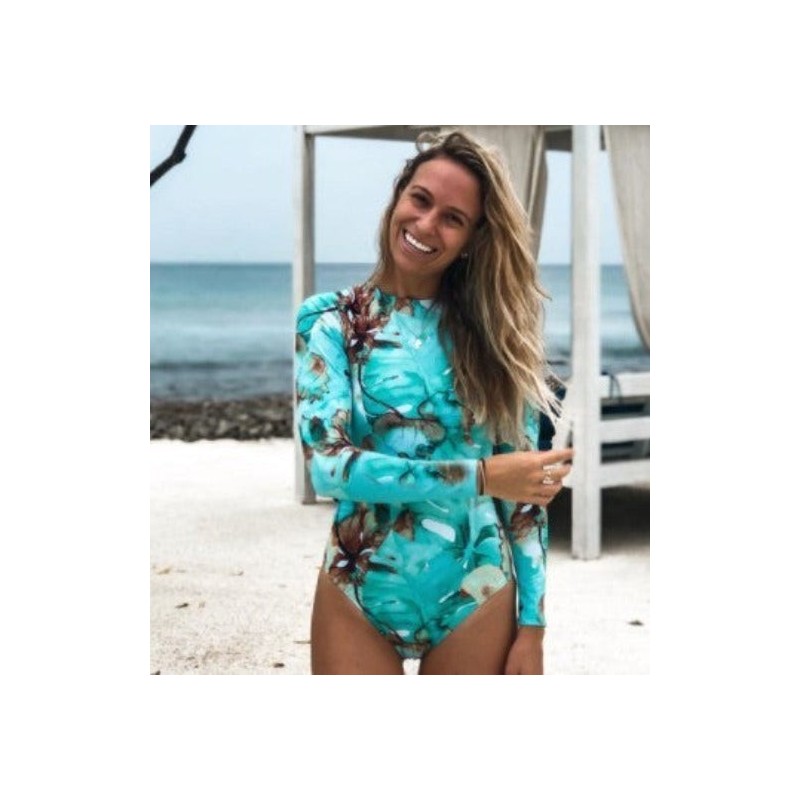 One-Piece Long Sleeved Swimsuit Surf-Suit