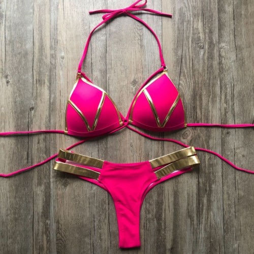 Metallic Contrast Bikini - Available in 8 Stunning Colour Combinations