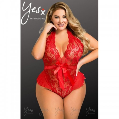 Red Comfort Style & Sensuality With This Body Suit Lingerie