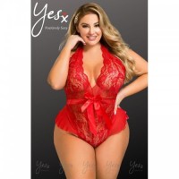 Red Comfort Style & Sensuality With This Body Suit Lingerie