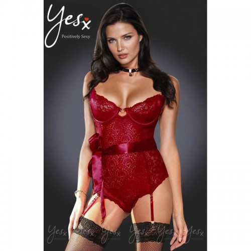 Red Teddy Bodysuit Lingerie