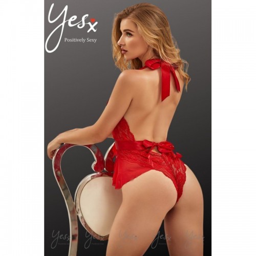 Red Teddy Bodysuit Lingerie