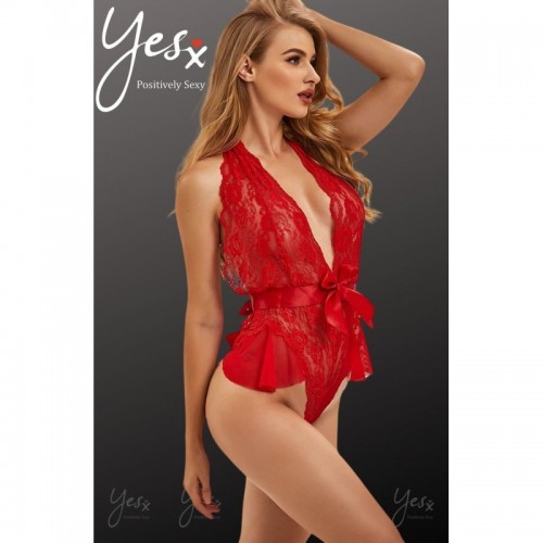 Red Teddy Bodysuit Lingerie