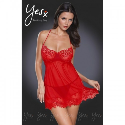 Red Babydoll Lingerie Negligee