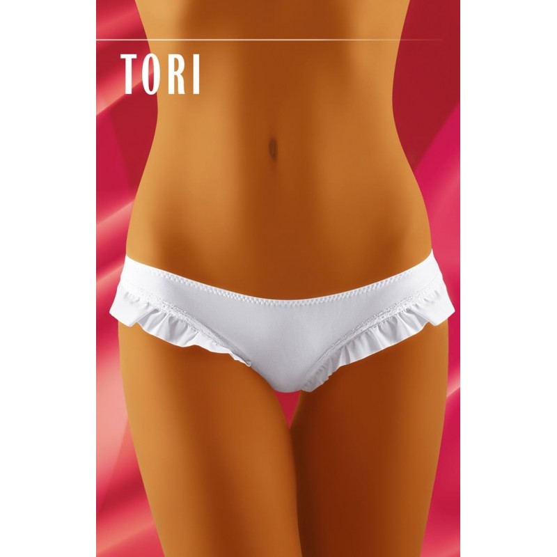 White Tori Is Available In Black Or White A Mini Knickers With Decorative Edges