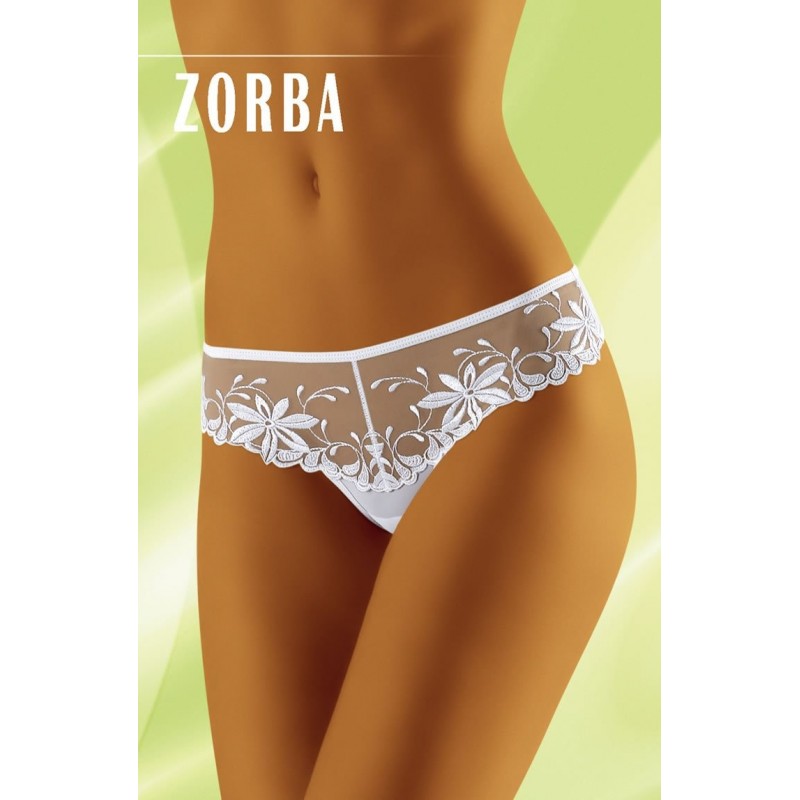 White Elegant & Thong Knickers Fabulous Embroidery Detail Available In White Or Black