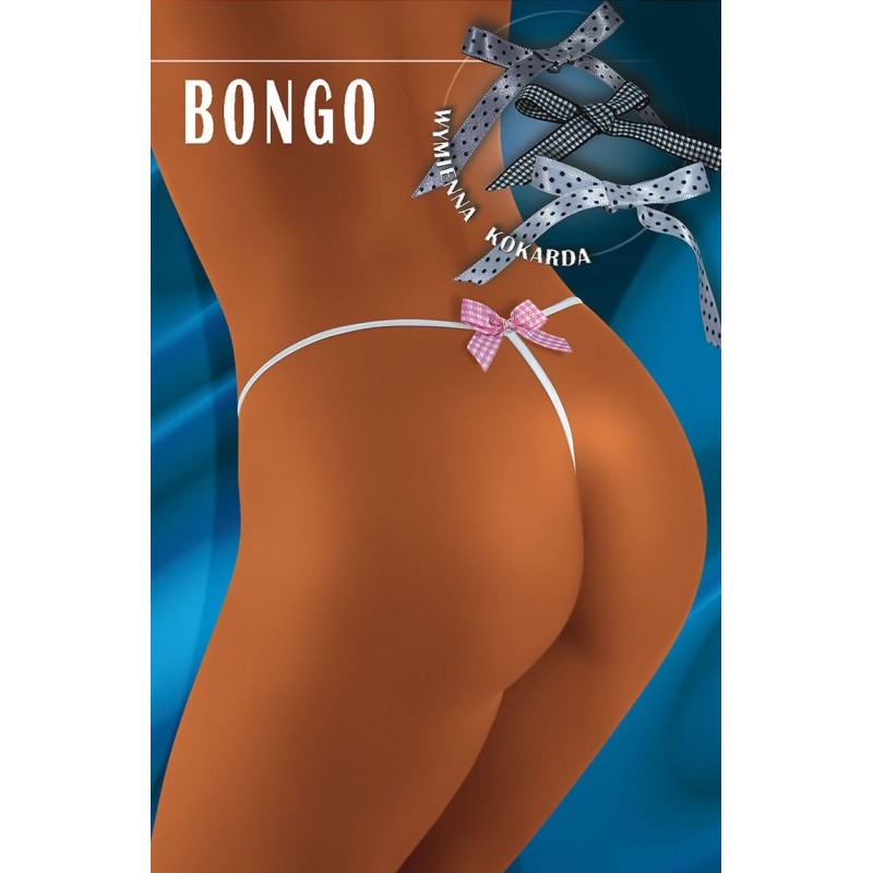 White What A Fabulous Name For A Thong Knickers! Bongo Has A Bow At The Rear