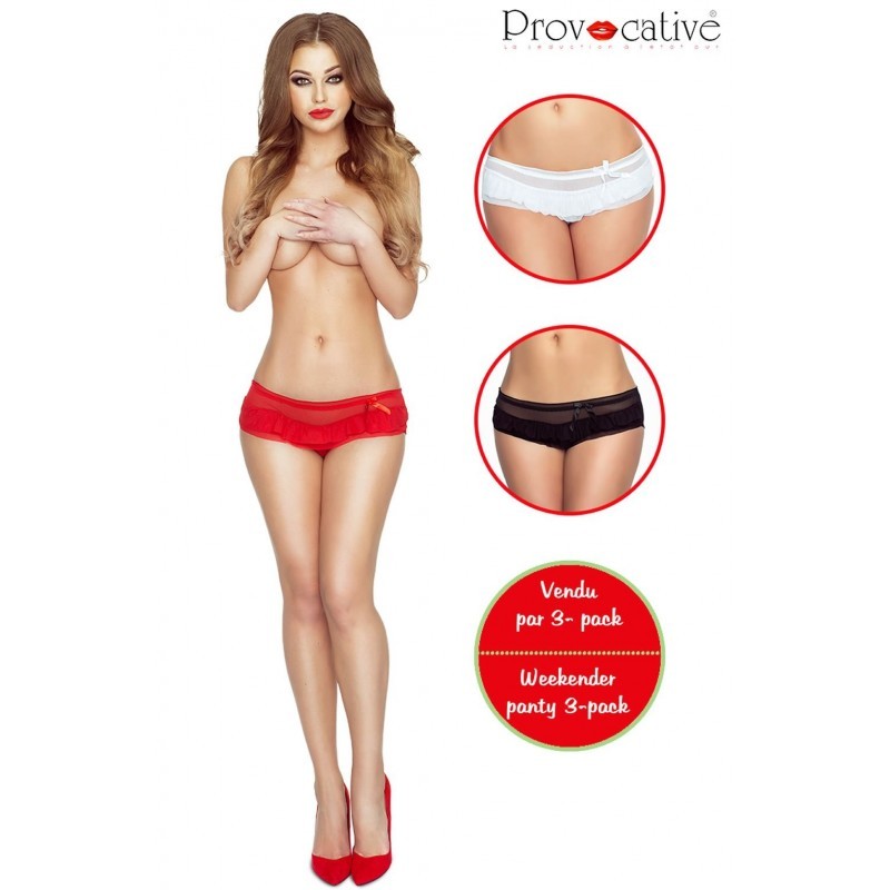 Red & Black 3 Pack Knickers