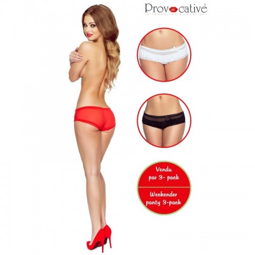 Red & Black 3 Pack Knickers