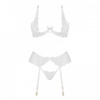 White Rose Lingerie Set