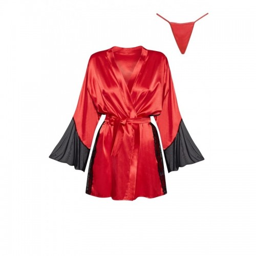 Sara Peignoir Red Night Robe