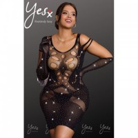 Black Plus-Size Bodystocking