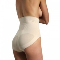 Beige High Waist Shaping Knickers Firm Compression