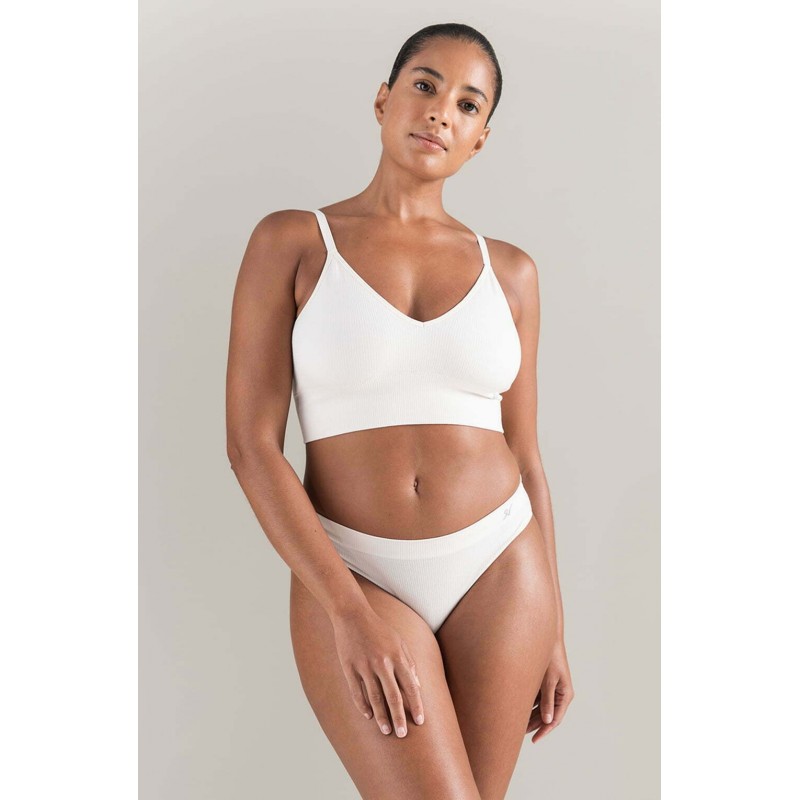 Cream Seamless Bralette Underwear