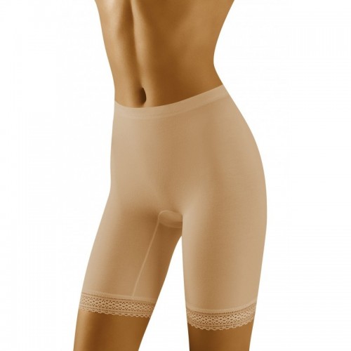 Beige Shaping Shorts With An Elasticated Micro-Adjustable Waistband