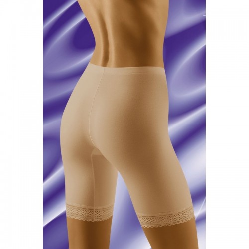 Beige Shaping Shorts With An Elasticated Micro-Adjustable Waistband