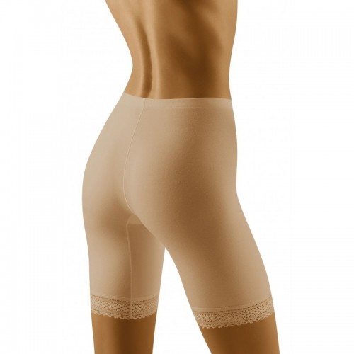 Beige Shaping Shorts With An Elasticated Micro-Adjustable Waistband