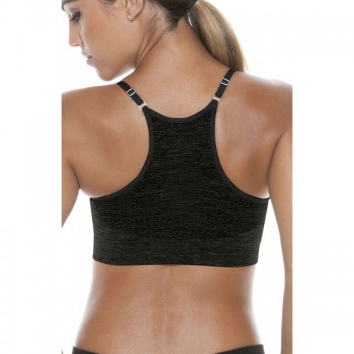 Black Sports Bra With Adjustable Straps