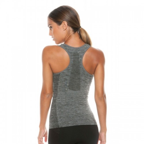 Grey Sporty Wide Strap Tank Top