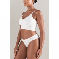 Cream High Leg Seamless Control Brief