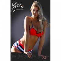 Red 3-Piece Swimwear Set