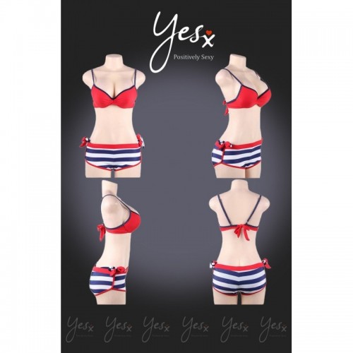 Red 3-Piece Swimwear Set