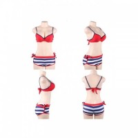 Red 3-Piece Swimwear Set