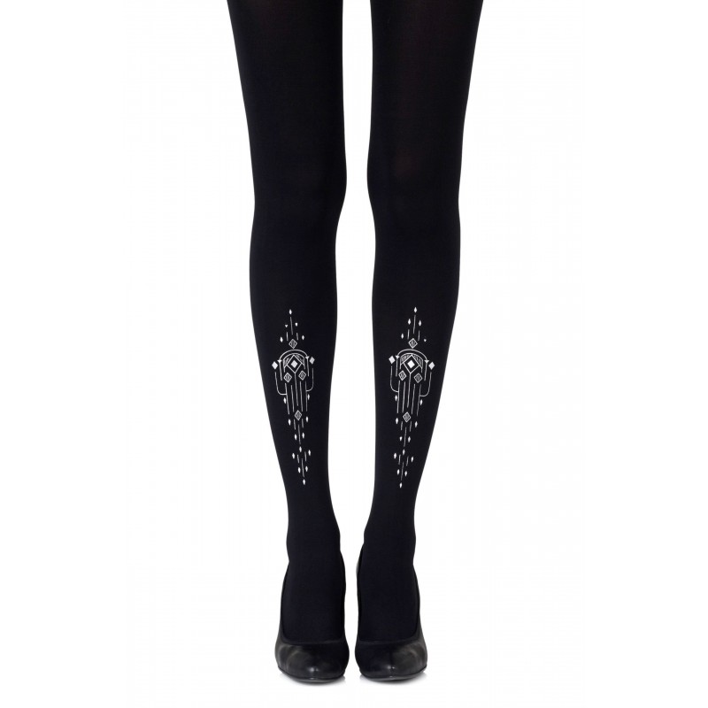 Black & Silver Great Gatsby Tights