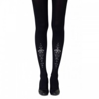 Black & Silver Great Gatsby Tights