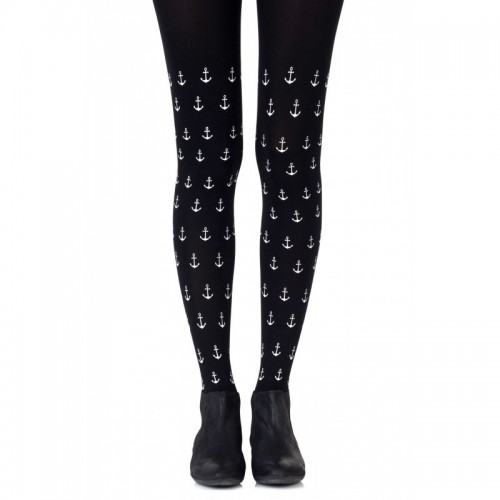 Black & Grey Nautical Sailor Moon Sheer Tights