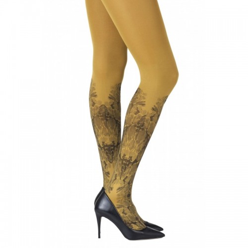 Tulip Inspired Printed Sheer Tights