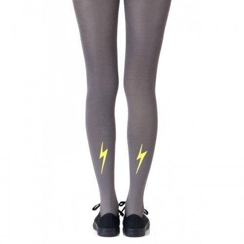 Grey & Yellow Electric Feel Tights