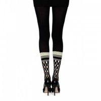 Black Colourprint Opaque Black 100 Denier Reeve Sheer Tights