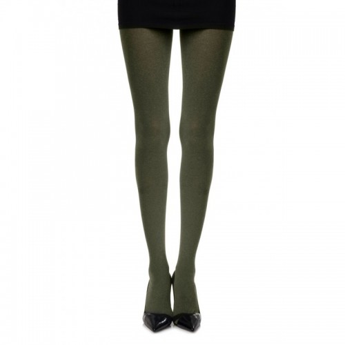 Green Opaque Heather 120 Denier Sheer Tights