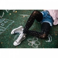 Black & Grey Hollywood Boulevard Tights