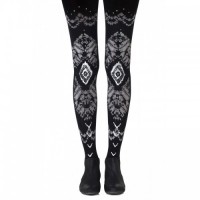 Sheer Black & Grey Tie-Dye Inspired Tights