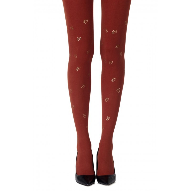 Burgundy & Gold Royal Treatment Tights