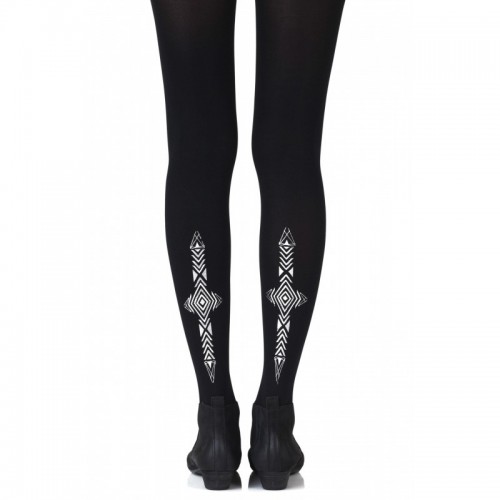 Black & Silver Diamond Tights