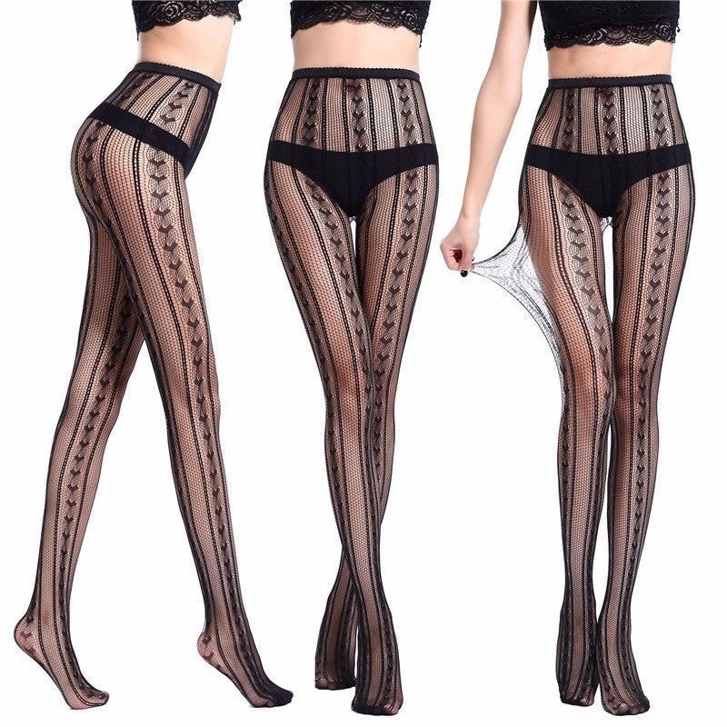 Sexy Patterned Nylon Stockings | 13 Great Styles of Pantyhose incl Fishnets | Womens Underwear & Nightwear by IBA