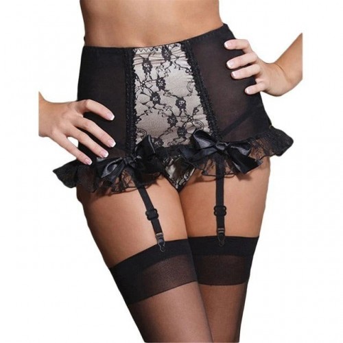 Stretch Garter Belt with Matching G-String | Womens Underwear & Nightwear by IBA