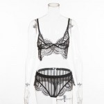 2 Piece Sexy Lace Lingerie Underwear Set | Avail in Black or White | Womens Underwear & Nightwear by IBA