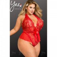 Red Comfort Style & Sensuality With This Body Suit Lingerie