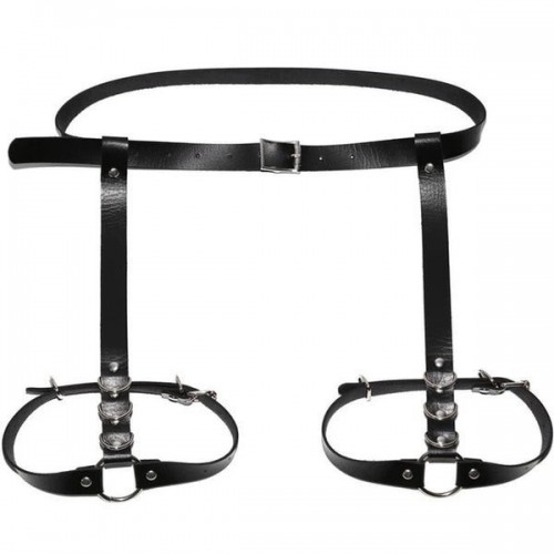 Vegan Leather Garter Belt Waist Ring Harness | Womens Underwear & Nightwear by IBA