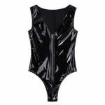 Ladies Black Wet Look Latex Bodysuit Fetish Clothing | Womens Underwear & Nightwear by IBA